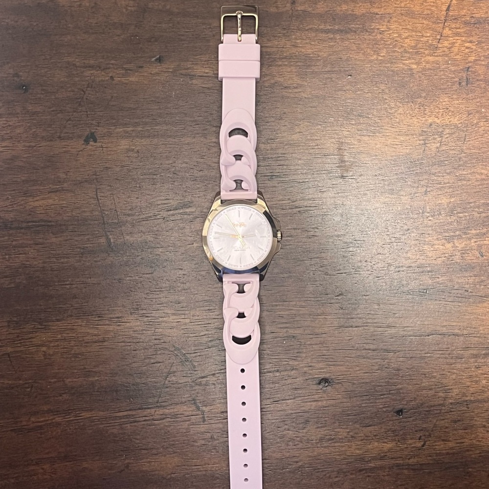 Pink coach watch